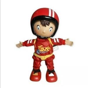 Noddy Doll My Friend Racer in Toyland Plush Vinyl British TV Show Elf Approx 11"